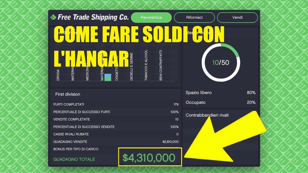 COME FARE SOLDI CON L'HANGAR - GTA 5 ONLINE