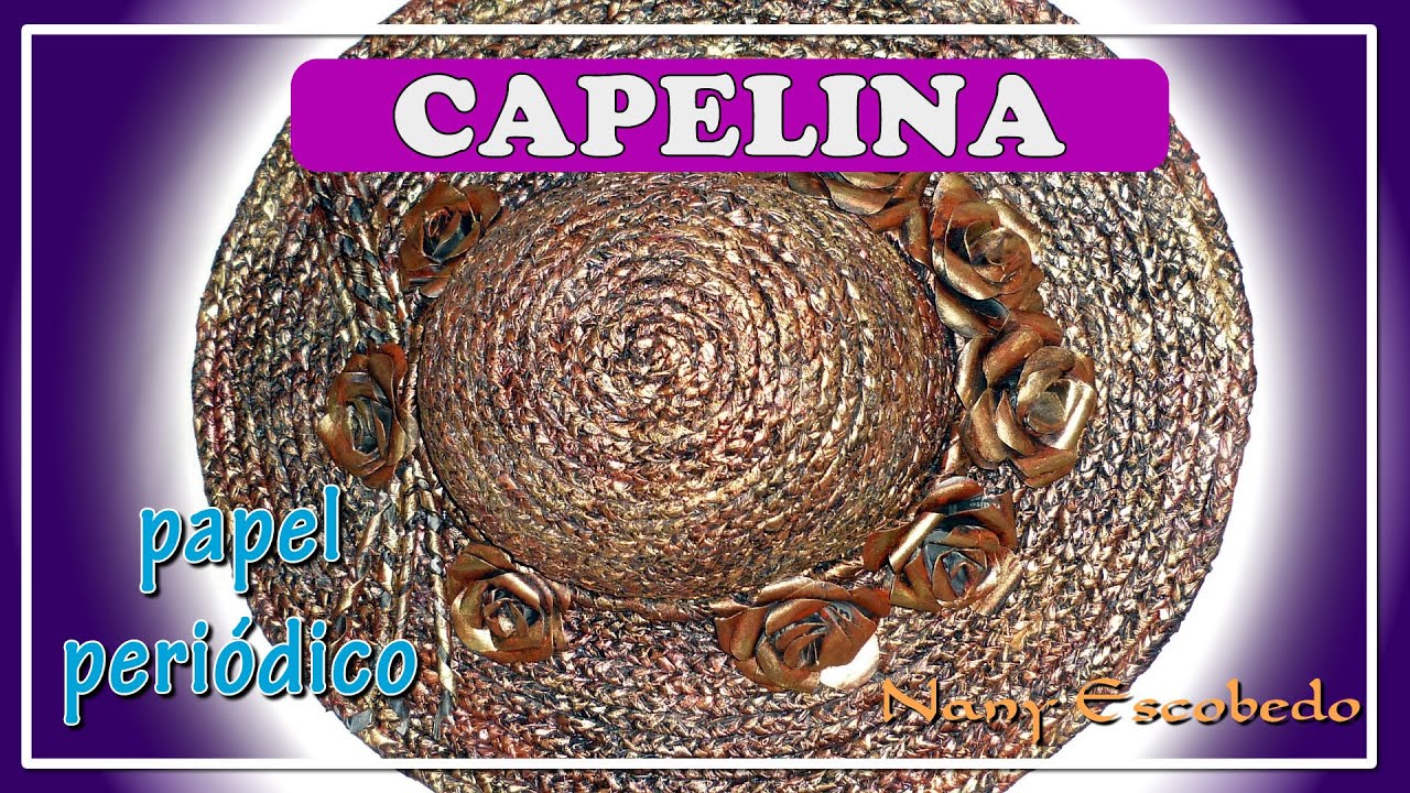 CAPELINA CON PAPEL PERIÓDICO