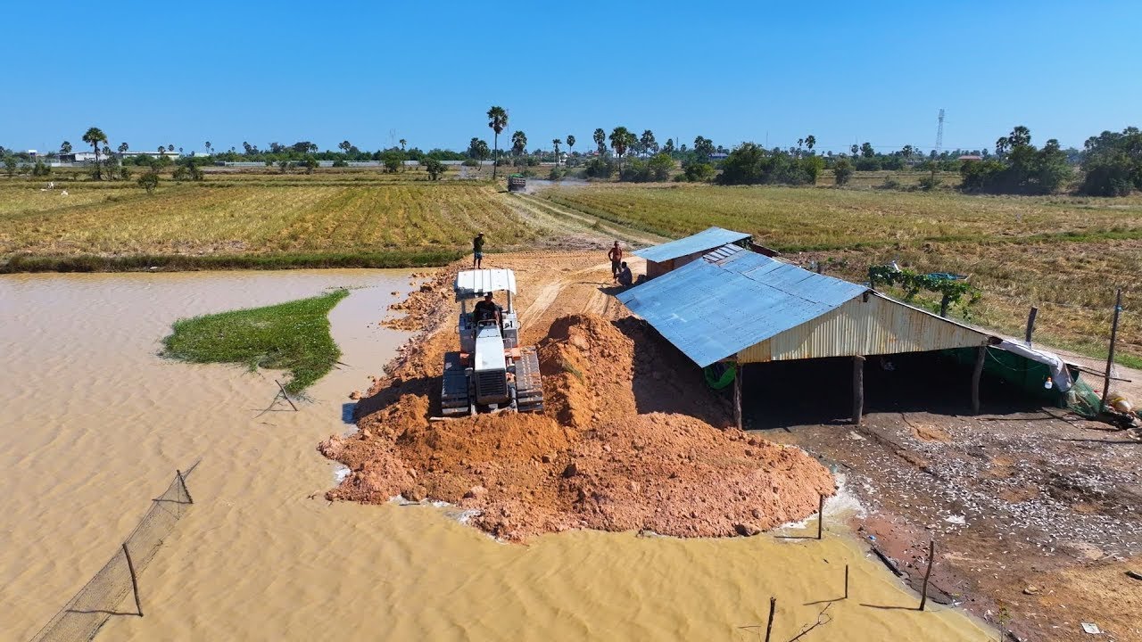 From flooded to filled: Mini Dozer conquers site repair challenges!