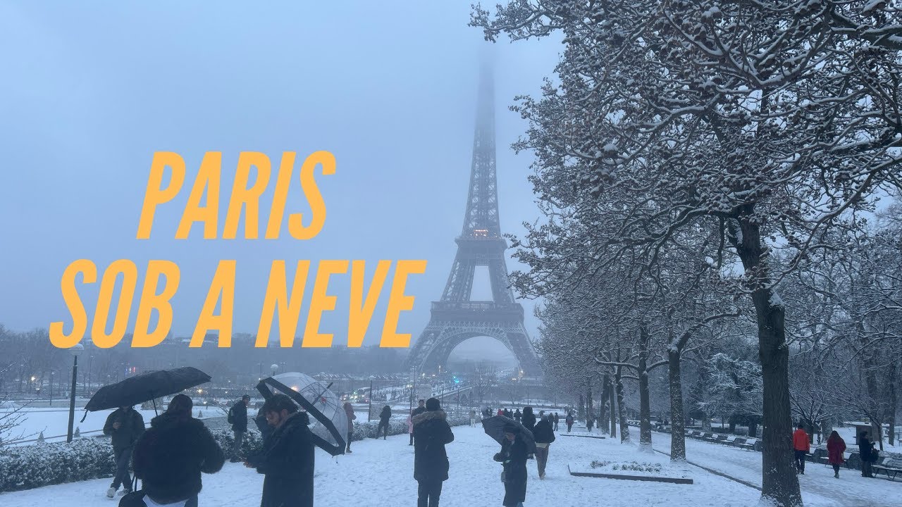 Paris sob a neve: paisagens raras, frio intenso e os impactos na cidade