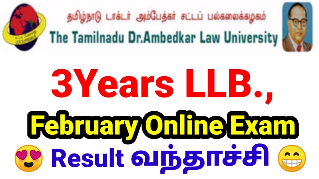 3 Years LLB Online Exam Result February 2022