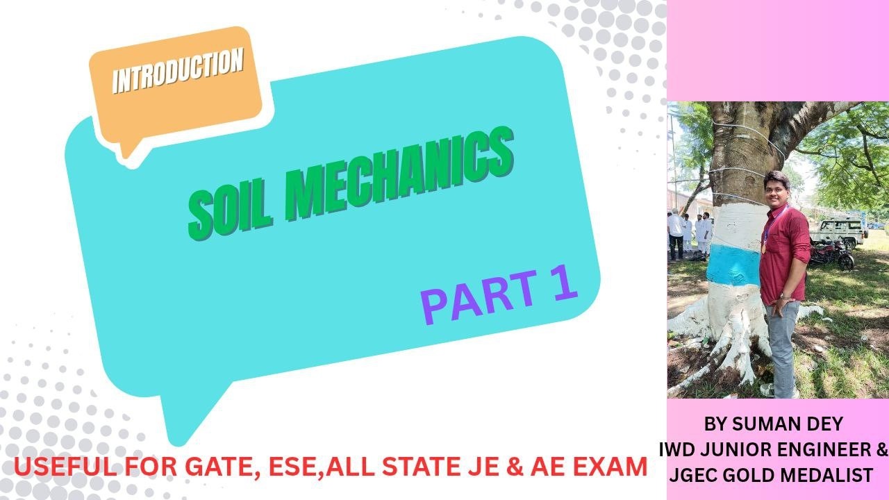 SOIL MECHANICS / INTRODUCTION  PART 1/GATE ,ESE,ALL STATE JE,AE  & OTHER COMPETITIVE EXAM