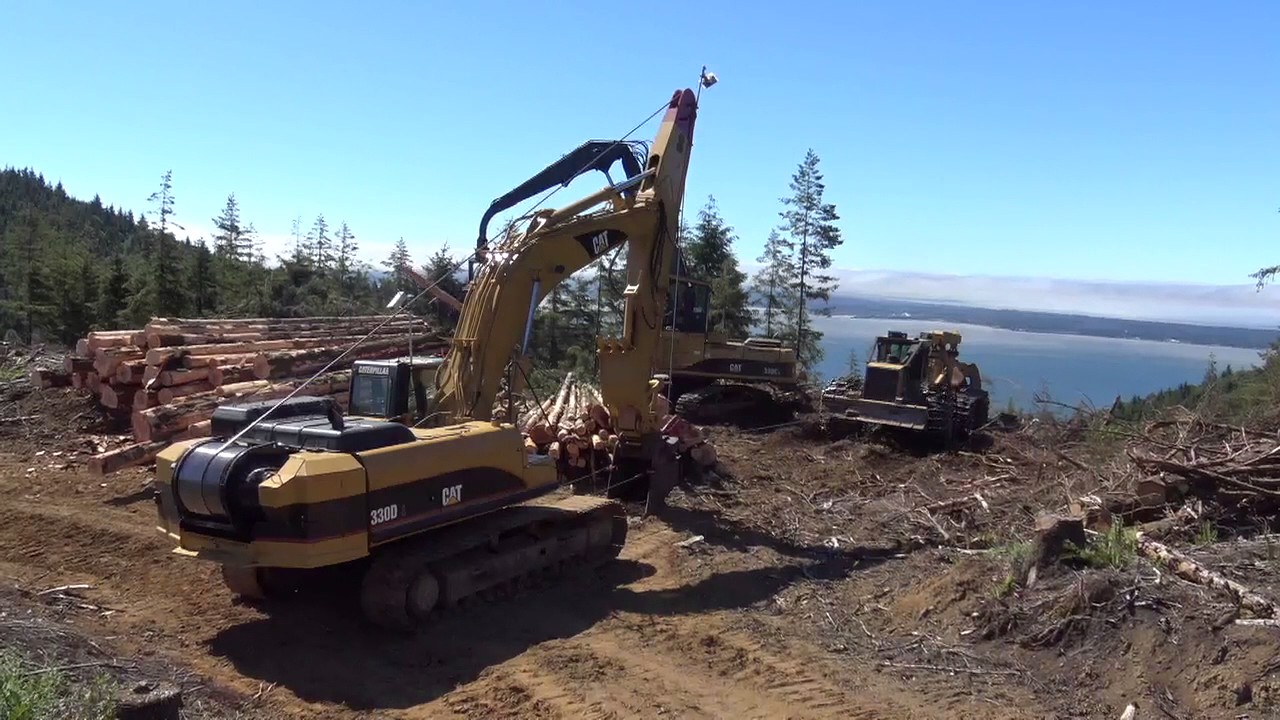 Extreme Steep Slope Tigercat skidder