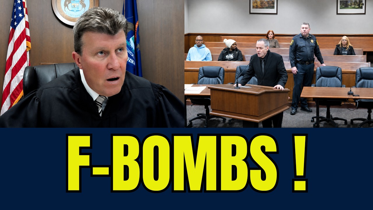 DEFENDANT LOSES TEMPER in COURT! MANY F-BOMBS!!