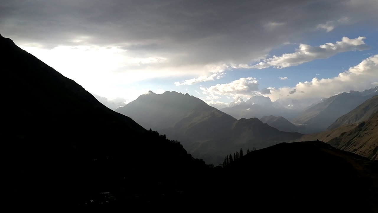Eagle's nest Sunrise View Timelap at Hunza