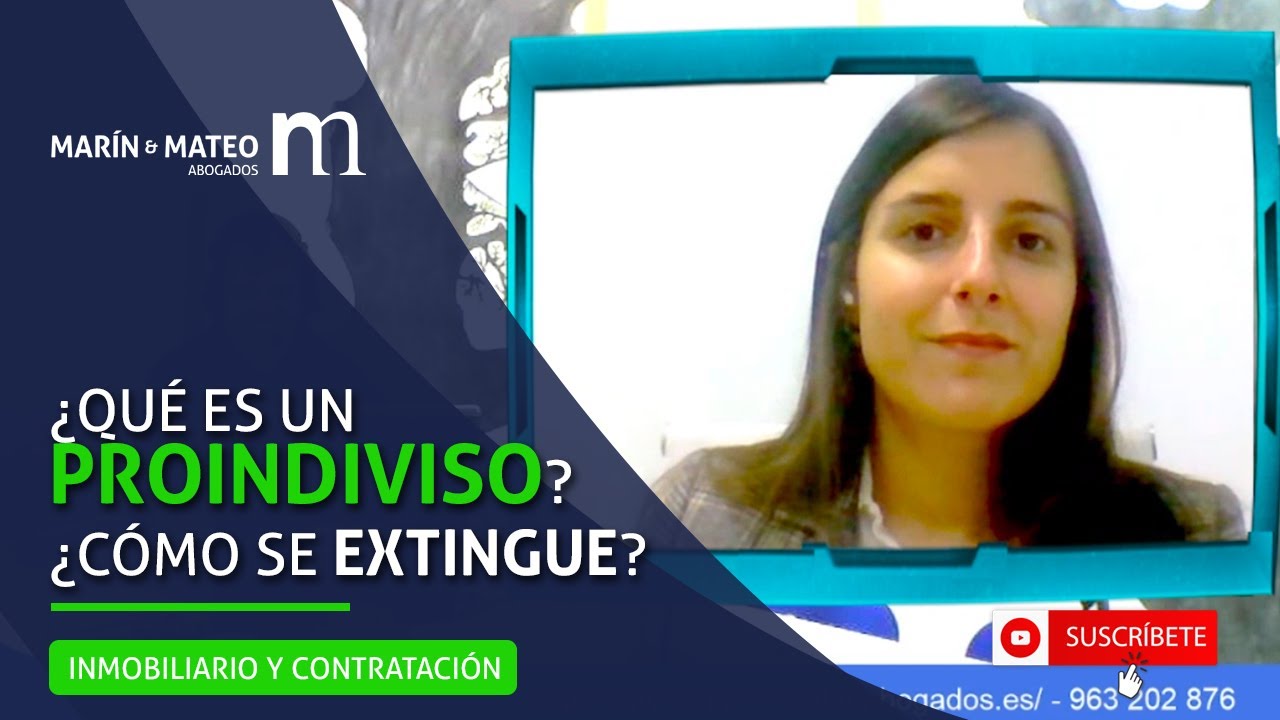 Qué es un PROINDIVISO y cómo se EXTINGUE