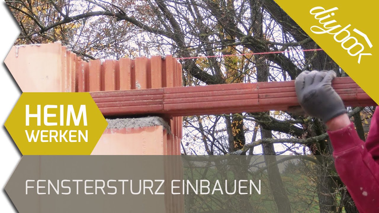 Fenstersturz und Türsturz einbauen