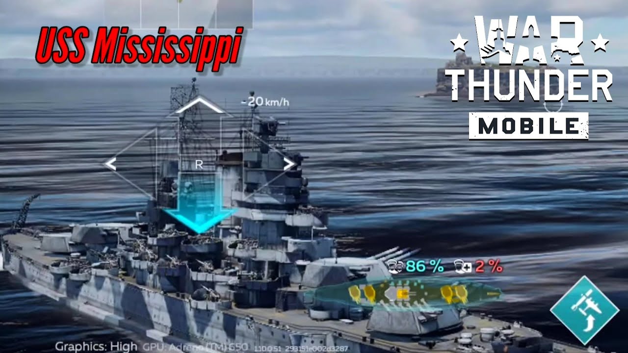 USS Mississippi: Yamato? Bring it on - War Thunder Mobile