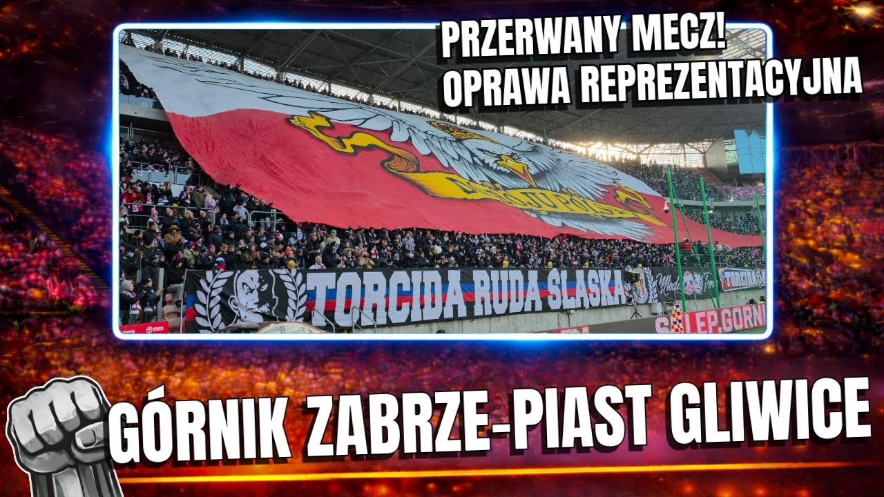 Derby Śląska ⚒️ Górnik Zabrze – Piast Gliwice | Przerwany mecz, oprawa 
