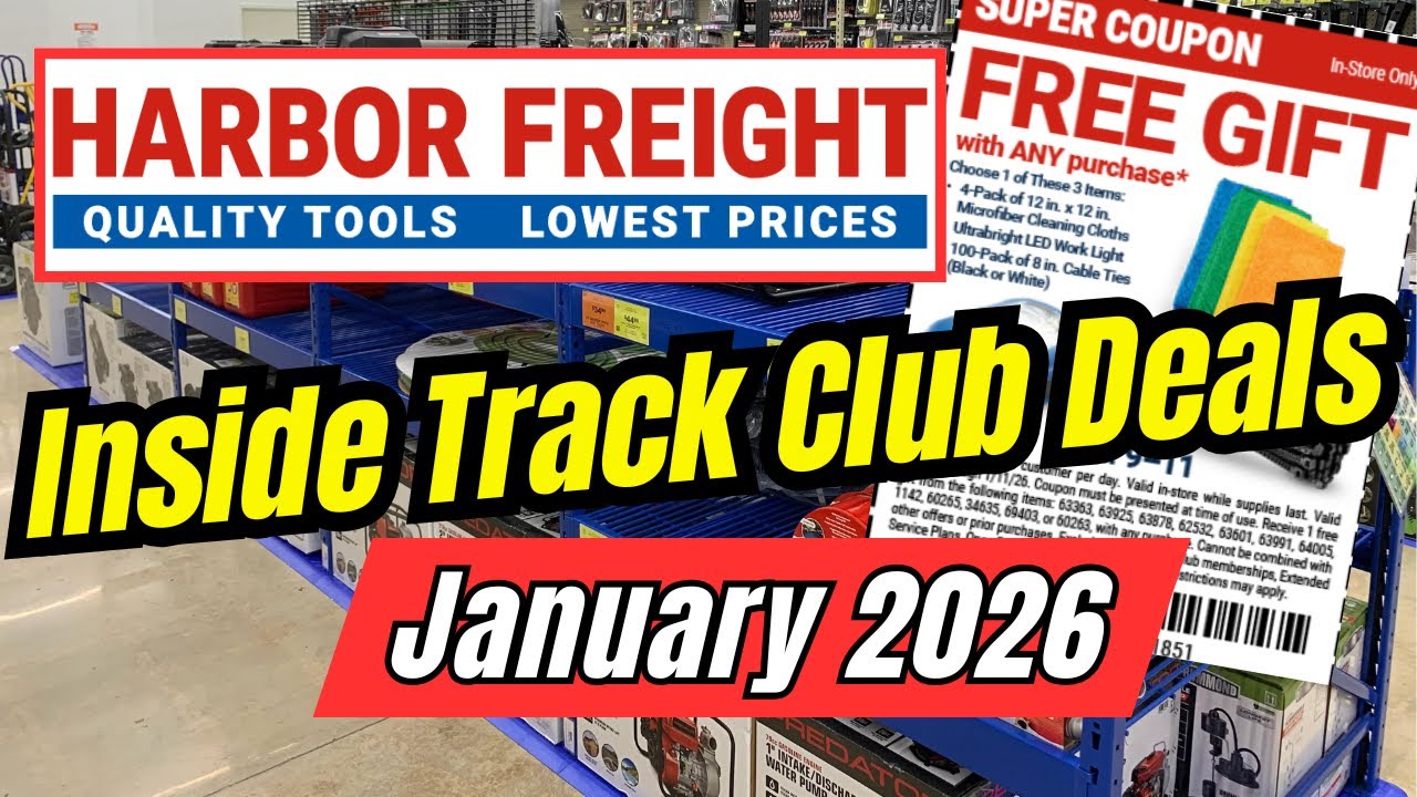 Harbor Freight Inside Track Club Deals January 2026 & Free Gift Coupon
