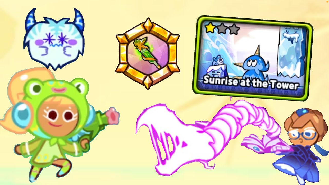 Pink choco Sunrise at the tower 540M No invocation [ Cookierun Ovenbreak ]
