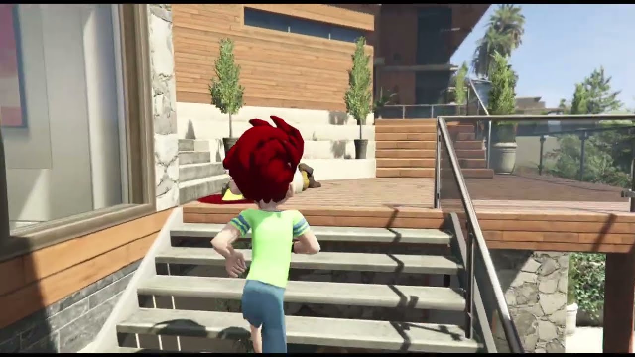 FRANKLIN TRYING TO ESCAPE SHINCHAN AND PINCHAN FROM GRANNY HOUSE IN GTA 5
