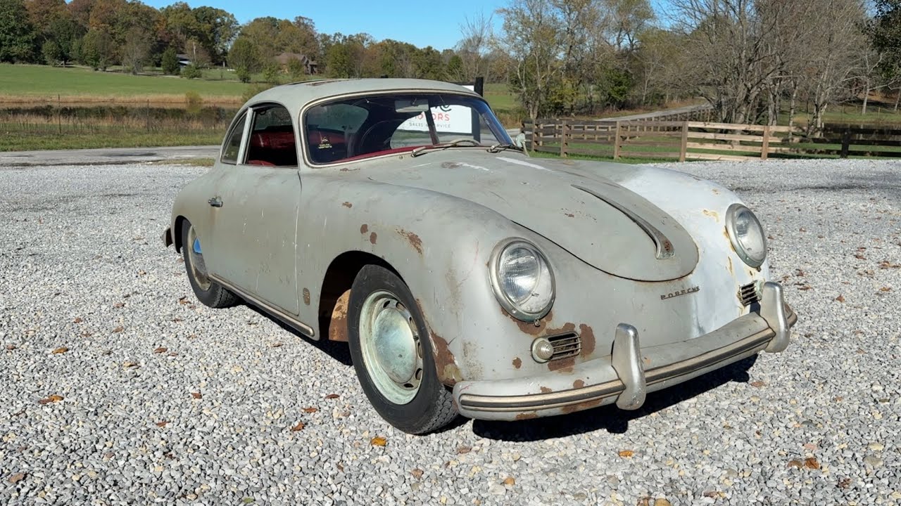 Находка Porsche 356A с люком на крыше 1956 года... Живой после 50 лет простоя!