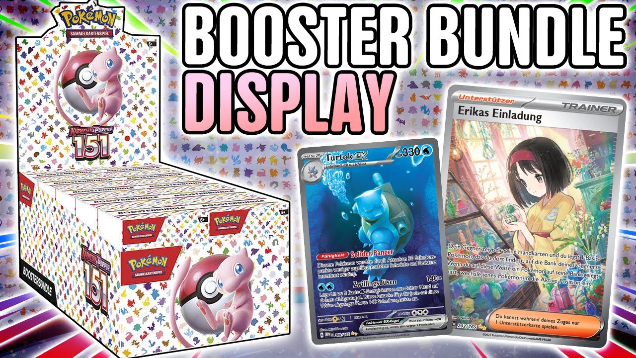 151 Booster Bundle Display Deutsch | Pokemon 151 Booster Opening