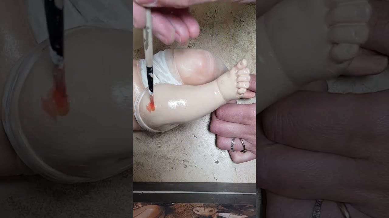 Restauración un niño Jesús precioso paso a paso