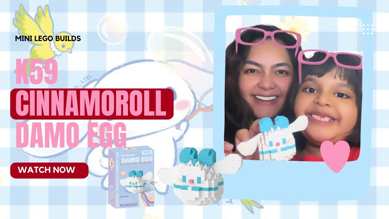 CINNAMOROLL K59 DAMO EGG MINI LEGO MODEL BUILDING