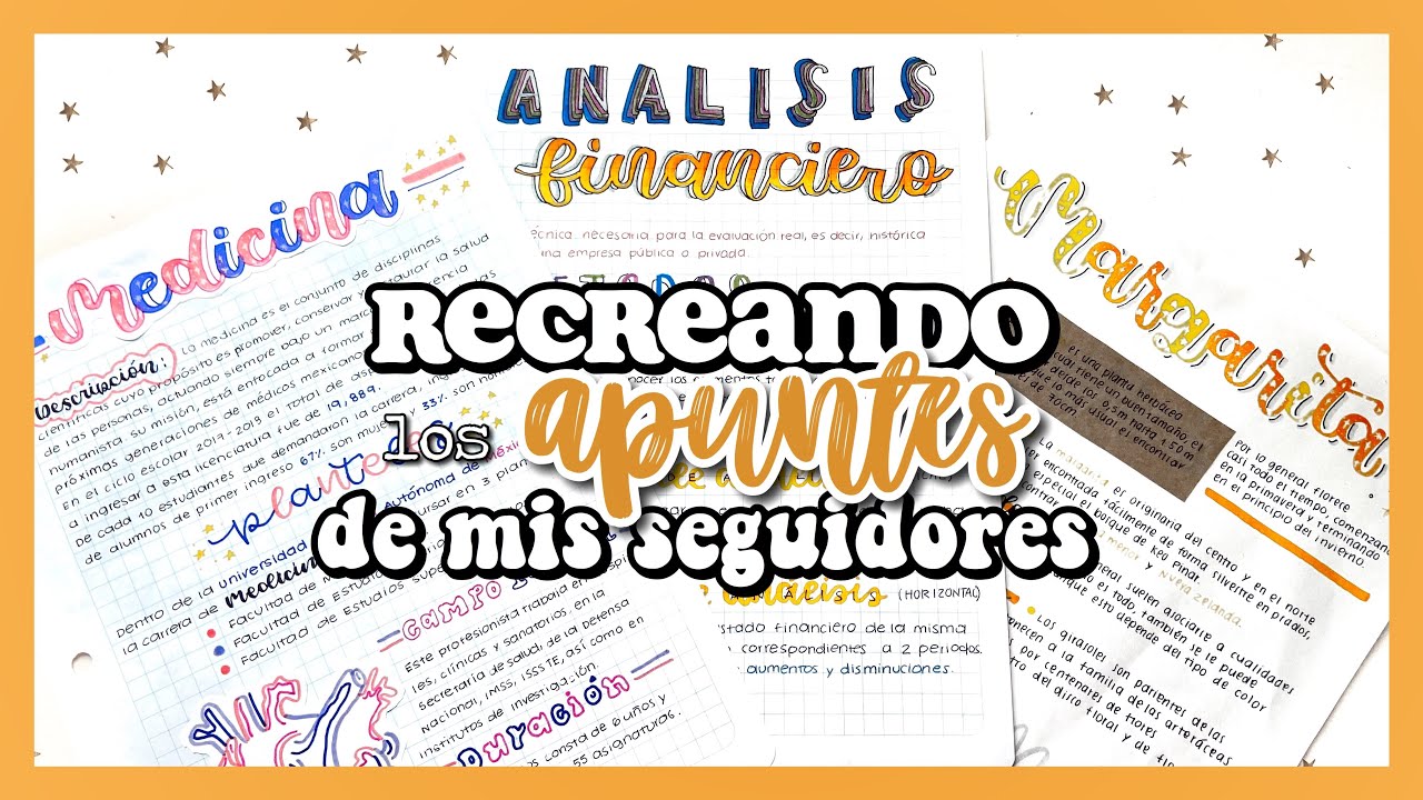 RECREANDO APUNTES DE SEGUIDORES ✰
