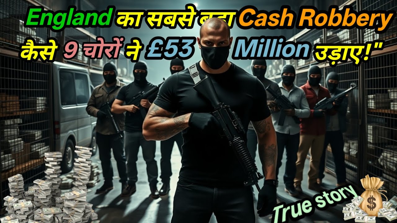 9 चोरों का प्लान | England की सबसे बड़ी Cash 💷💷 Robbery 🥷🥷 - £53 Million pound की डकैती"