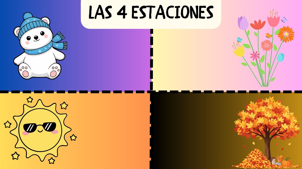 Las 4 estaciones, the seasons in Spanish