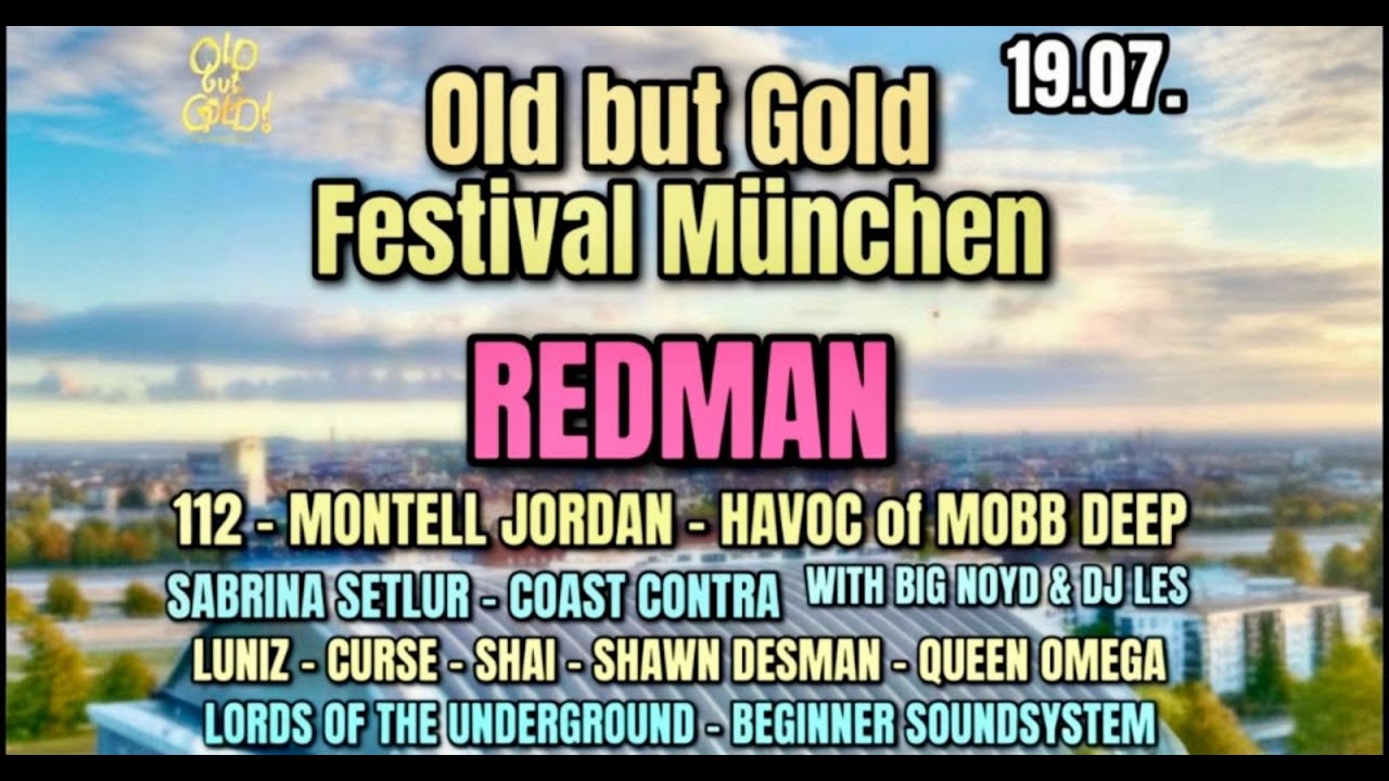 Redman Live at Old but Gold Festival Munich 2025 - Hip Hop Legend Delivers Classic Performance