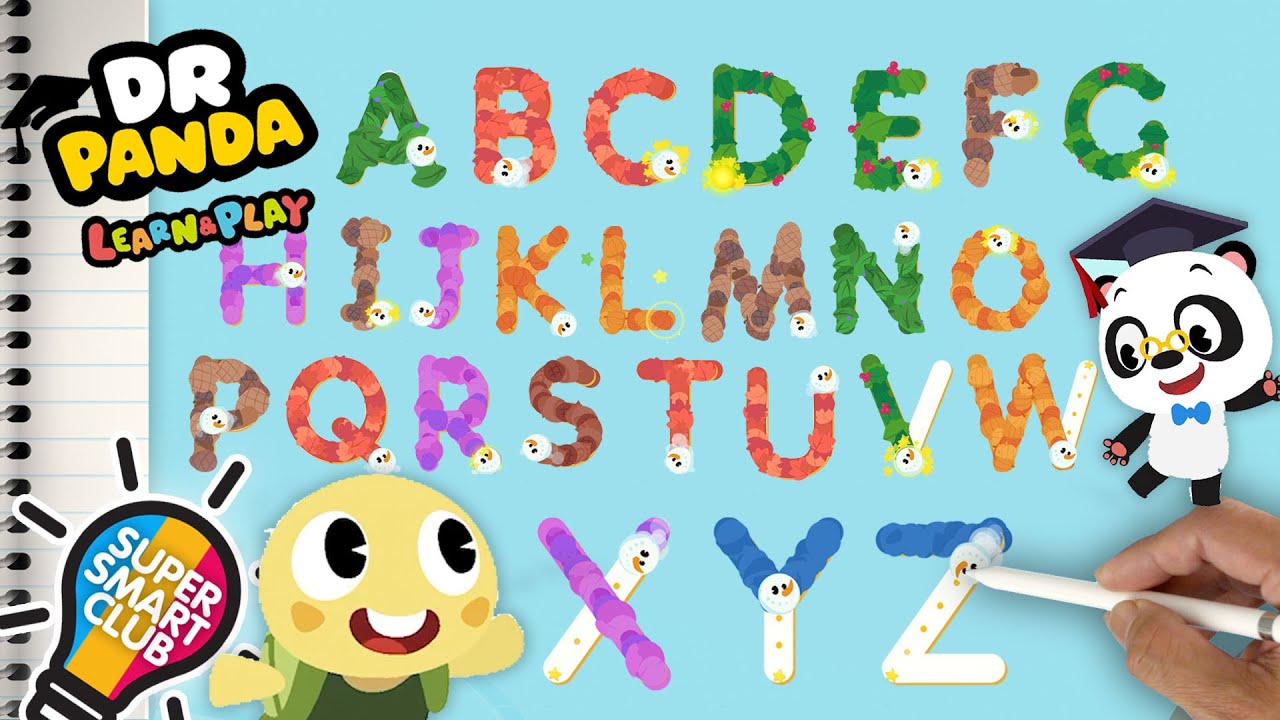 Write Alphabets A to Z with Toto & Dr Panda