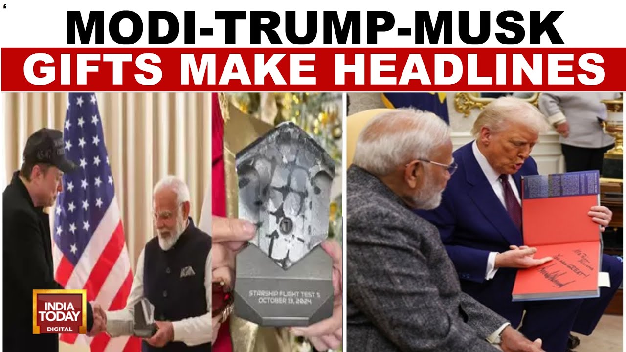 PM Modi's US Visit: Thoughtful Gift Exchanges With Trump And Musk Grab Attention | India Today