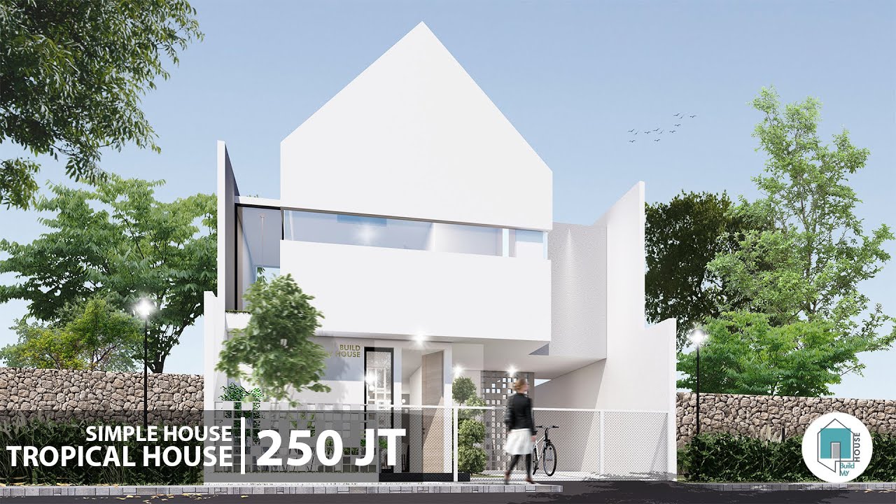 DESAIN RUMAH TROPIS MINIMALIS DI LAHAN 92 M2