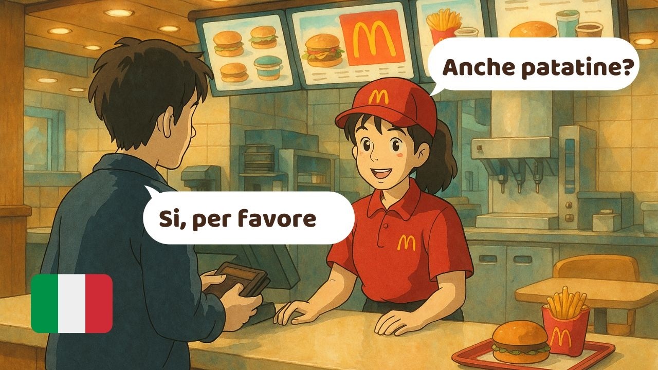 10 Short Italian Conversations | Beginner Dialogues in Starbucks, McDonald&rsquo;s & More