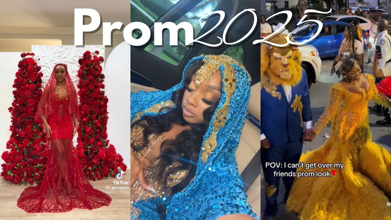 BLACK PROM 2025 TIKTOK COMPILATION| CUTE STYLE INSPIRATION GRADUATION DRESSES FUN & CREATIVE