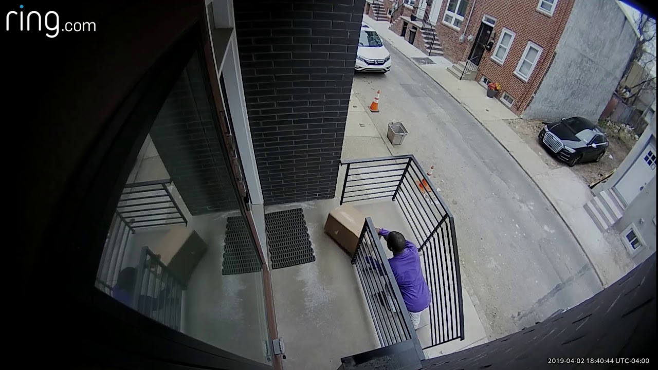 Package Thief Caught by Ring Security Camera - April 2, 2019