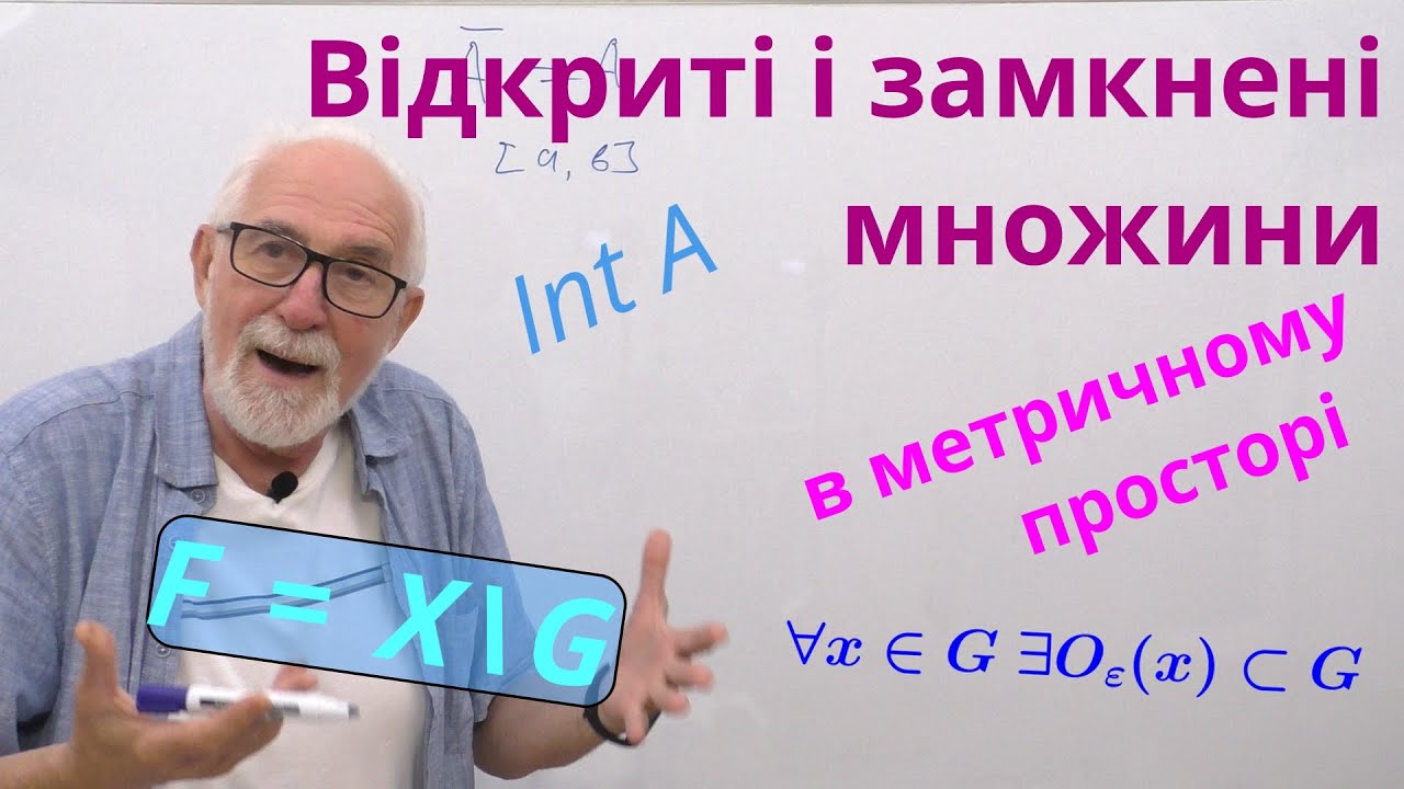 МП04. Відкриті і замкнені множини метричного простору.