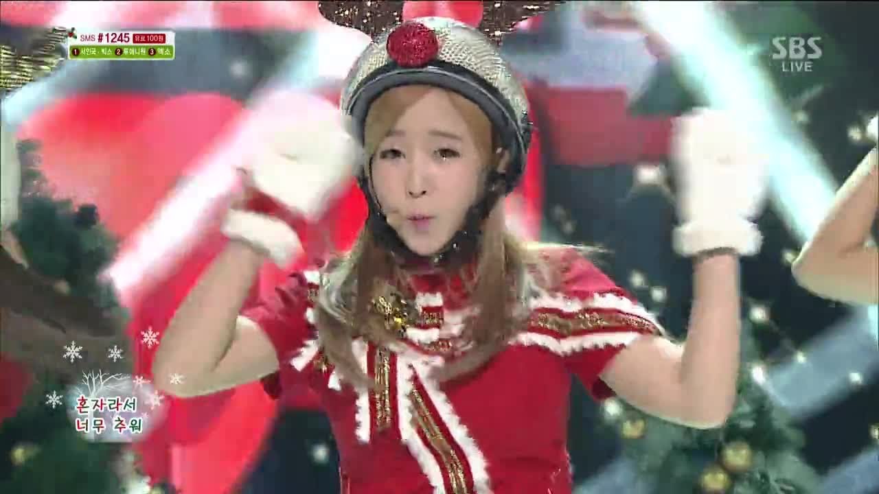 [Crayon Pop-Crayon Pop] -Kurisumas @ популярная песня Inkigayo 131222