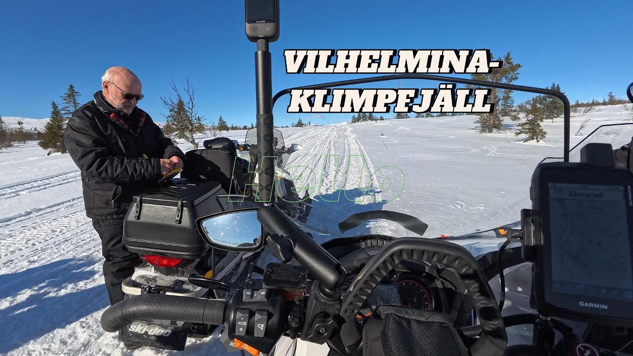 Vilhelmina-Klimpfjäll, skoterresa 2024. Del 1/7.