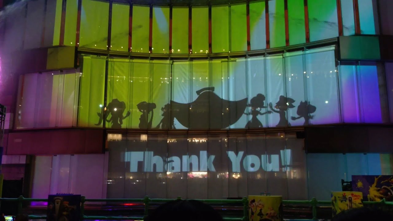【スプラトゥーン】キャナリ、イカした夏休み：映像噴水ショー【キャナルシティ博多】