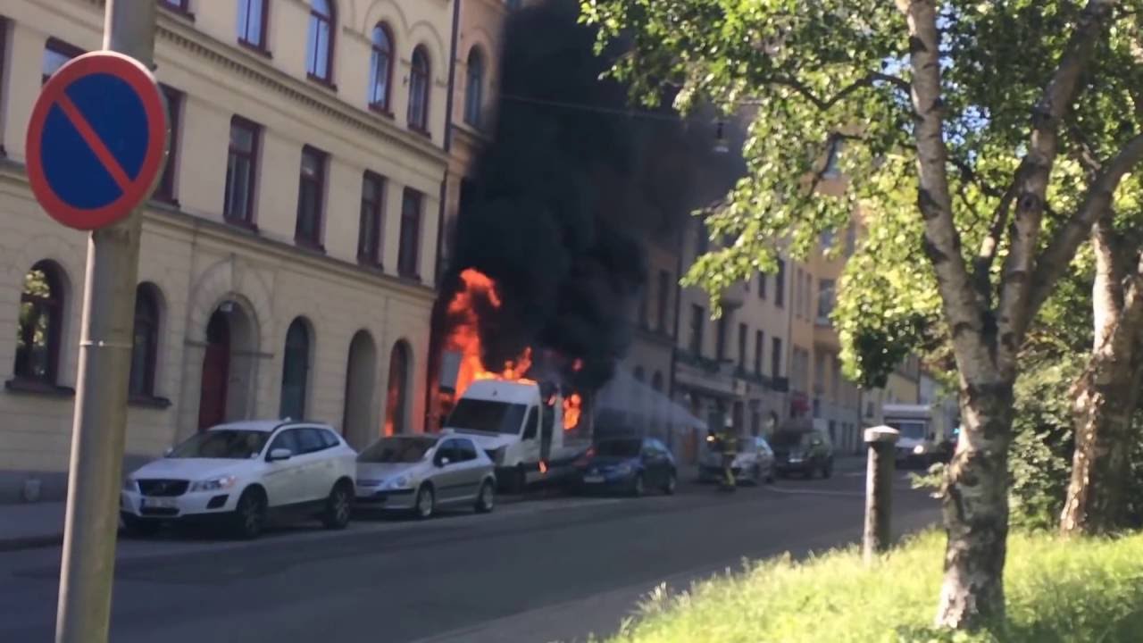 Brand  på Lundagatan, Södermalm, Stockholm