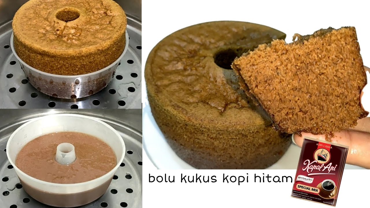 BOLU KUKUS KOPI HITAM !! tanpa mixser 1 telur anti gagal