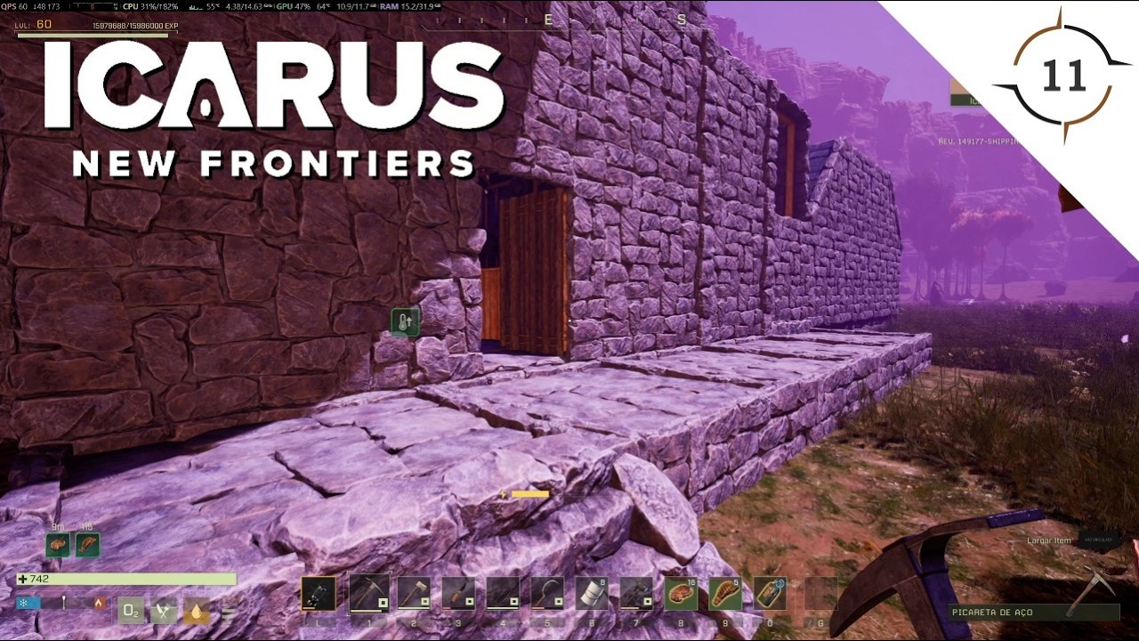 EP11 - RELAXANDO E MONTANDO O GALPÃO DE CRAFTING 🏭 ICARUS PROMETHEUS - GAMEPLAY PT BR #icarus
