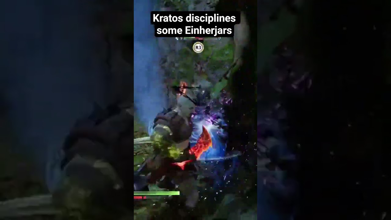 Kratos disciplines Odin's captain and his friends 🔥🔥