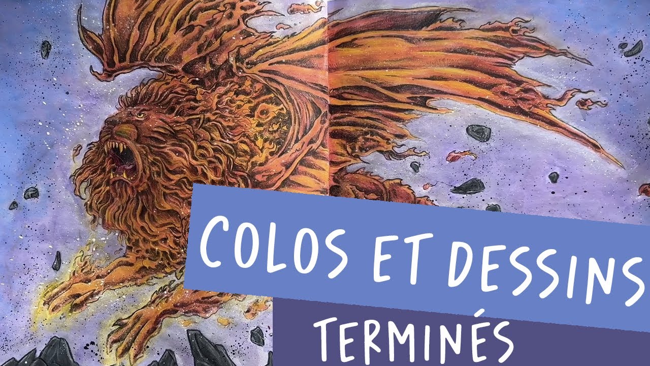 Mes dessins et colos terminés - Octobre et novembre 2023