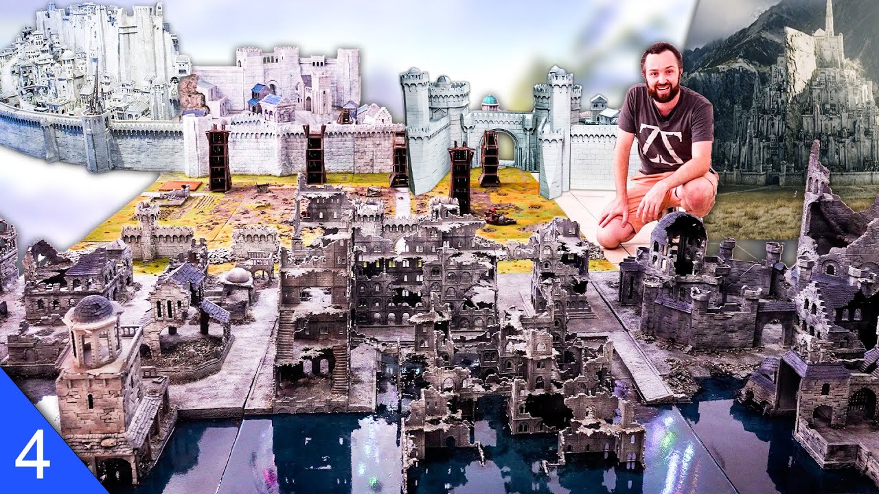 Я превратил Минас Тирит в ОГРОМНУЮ диораму Warhammer. Пейзаж фэнтези. Территория | Властелин колец