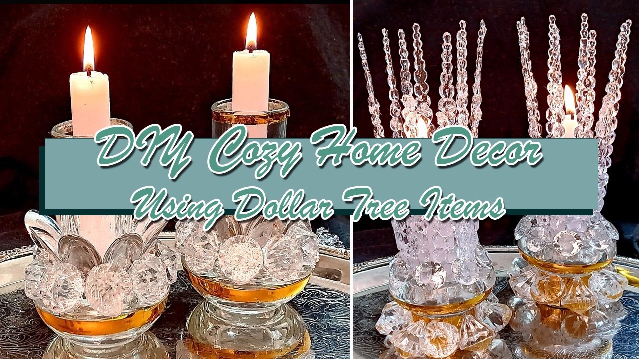DIY Cozy Home Decor Using Dollar Tree Items