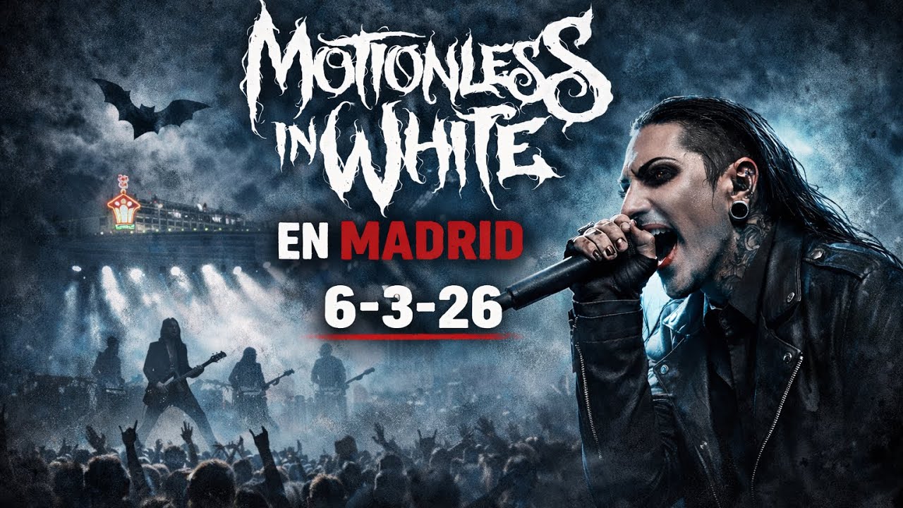 Motionless in White Live in Madrid Vistalegre (Afraid of the Dark tour) 6/3/2026