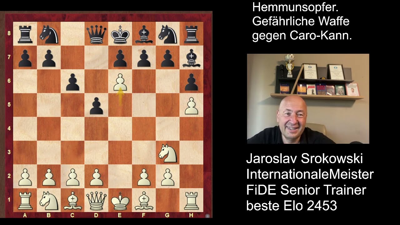 Gefährliche Waffe gegenCaro-Kann.Hemmungsopfer.