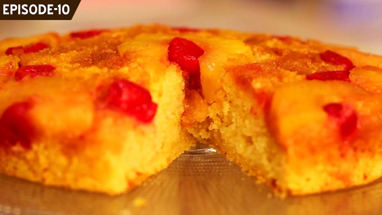 Как приготовить вкусный и сочный перевернутый ананасовый торт без яиц
