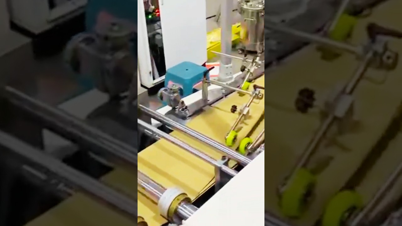 Paper Bag Machine: #shorts #paperbagmachine #paperbag #kraftpaper  #printingandpackagingmachines