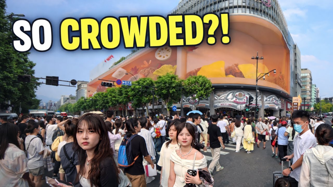 City Walk in Hangzhou 🇨🇳 | Real Life & Crowded Streets (POV)
