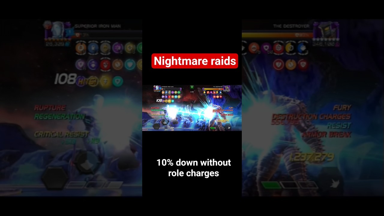superior ironman vs destroyer nightmare raids #marvel #marvelcontestofchampions#kabam#spiderman