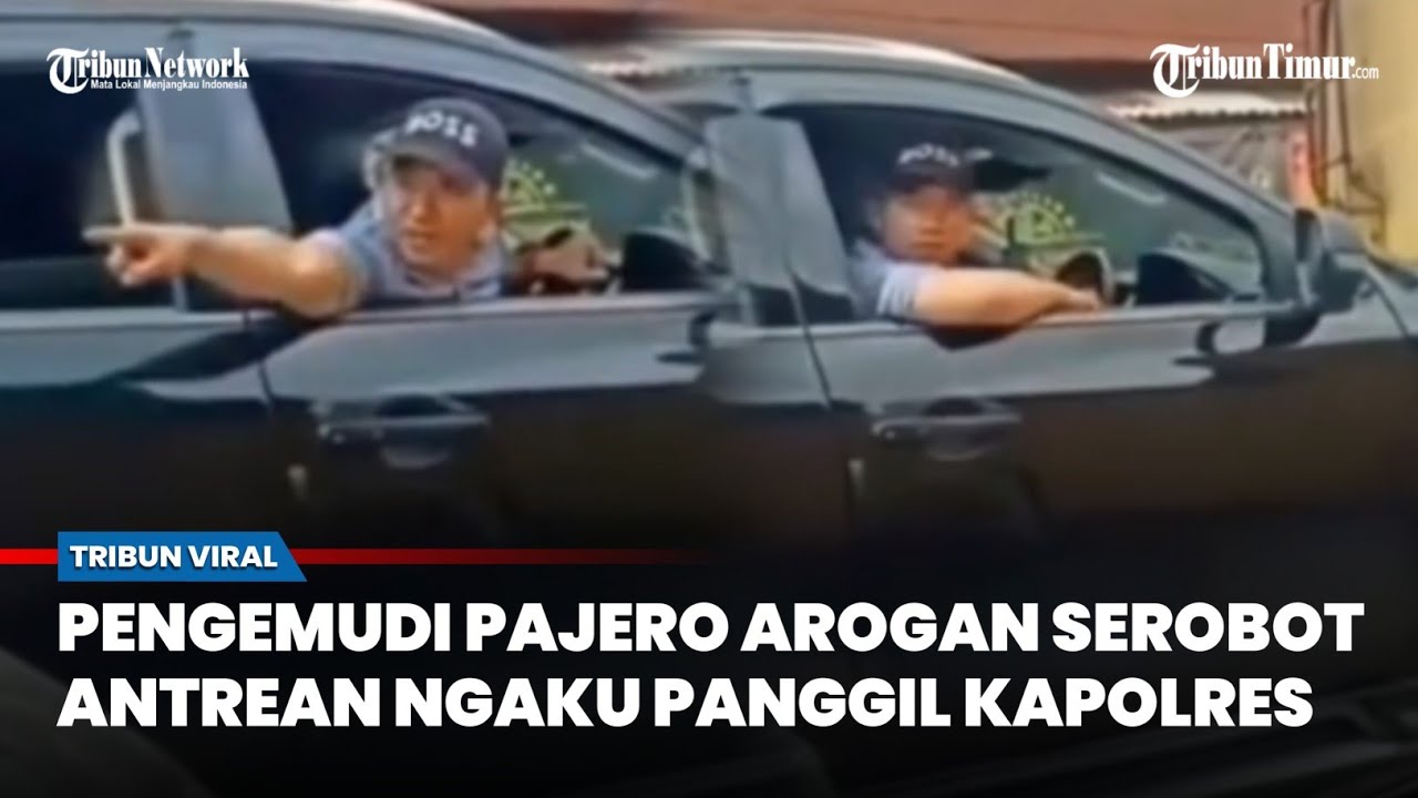 Sombong Terobos Antrean! Pengemudi Mobil Hitam Ngaku Kenal Kapolres hingga Nyaris Diamuk