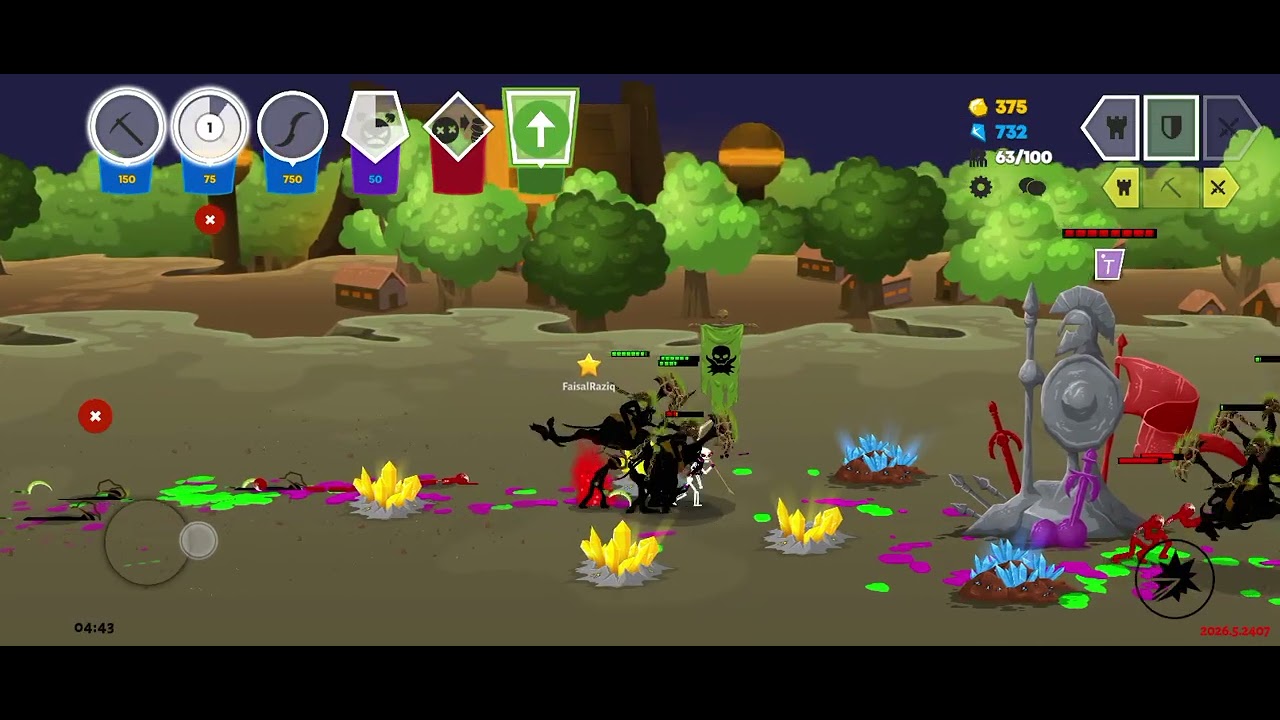 Play #StickWarSaga standerd 1v1 with song
