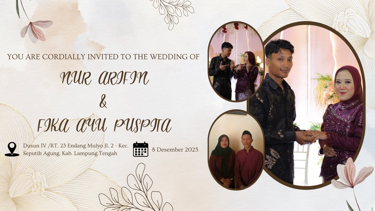 THE WEDDING FIKA AYU PUSPITA & NUR ARIFIN SENIN 8 DECEMBER 2025